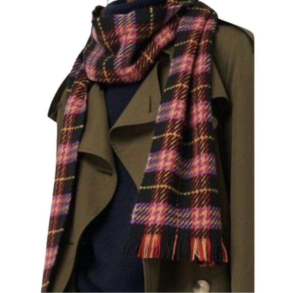 NWTs Burberry Tartan Merino Wool Scarf - Picture 1 of 5